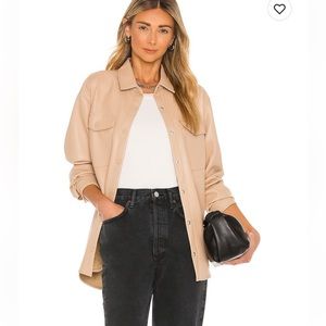Bardot vegan leather shirt